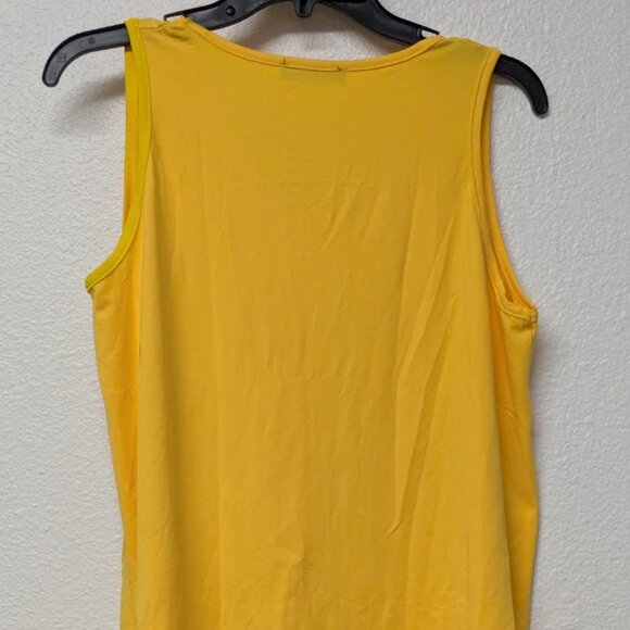 LOVEU.DEAR Yellow Sleeveless with Front Pleat Blouse - Large - Picture 3 of 5